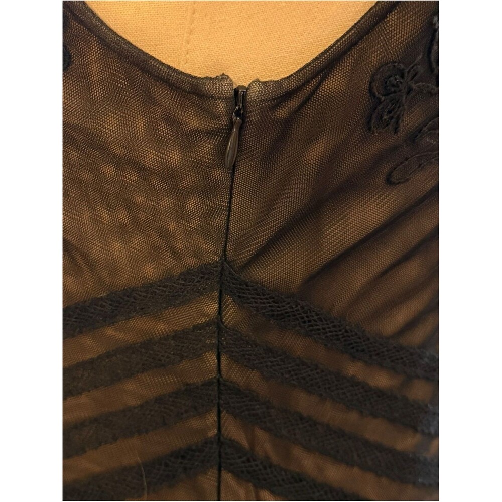 BCBG MaxAzria Womens Whimsigoth Black Lace Dress Size 8 Fairy Grunge Cocktail - Picture 11 of 12
